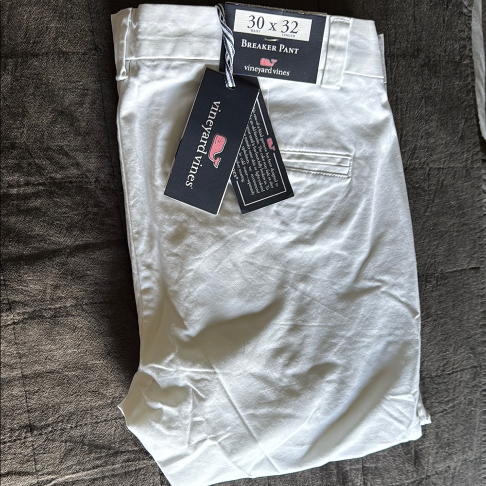 Vineyard Vines Crisp White Breaker Pants